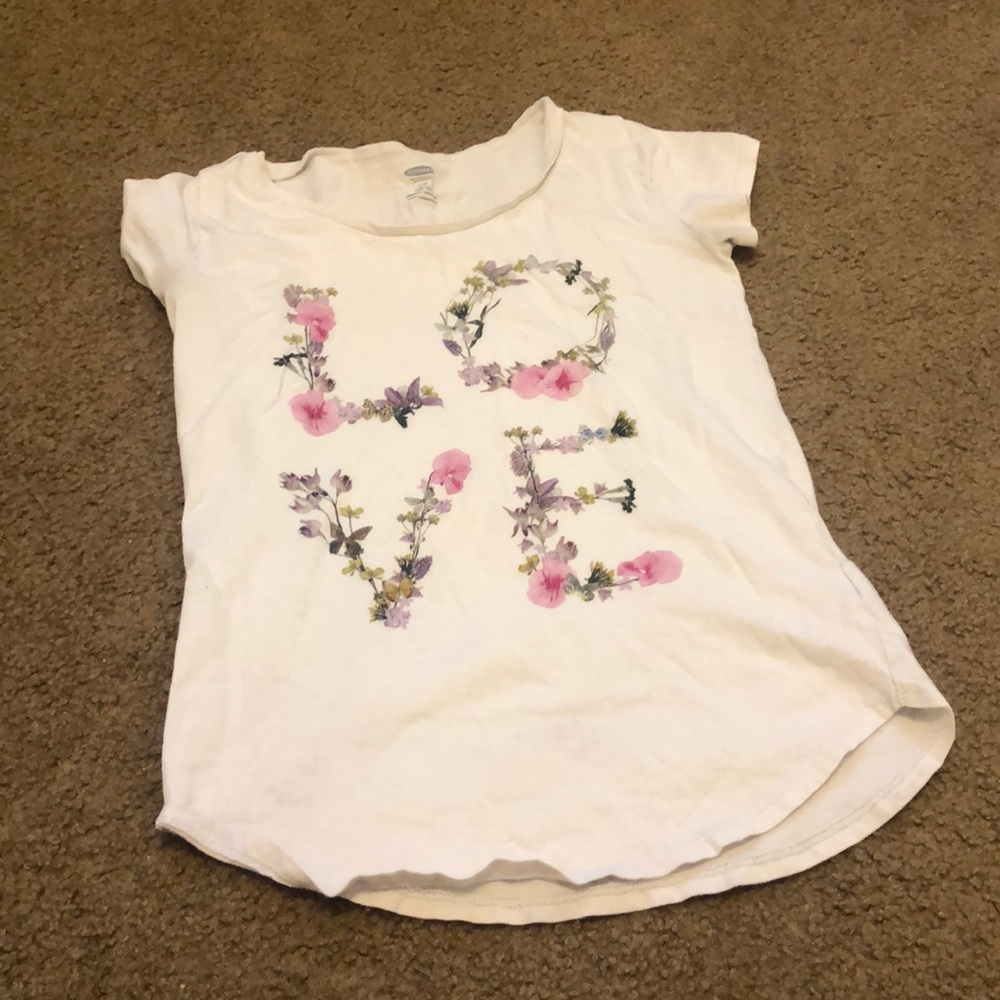 White love printed t-shirt